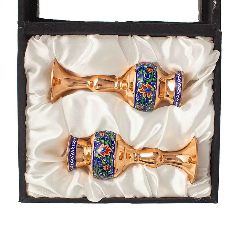 گلدان مسی طرح پرداز مدل JPS01 بسته 2 عددی