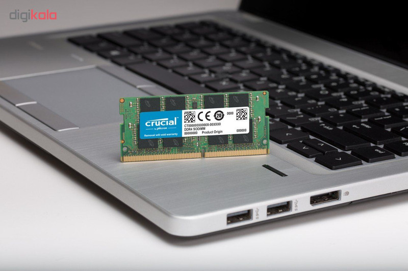 رم لپ تاپ DDR4 دو کاناله 2666 مگاهرتز CL19 کروشیال ظرفیت 16 گیگابایت 