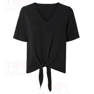 بلوز آستین کوتاه یقه هفت زنانه اسمارا مدل پفکی کد 20890356