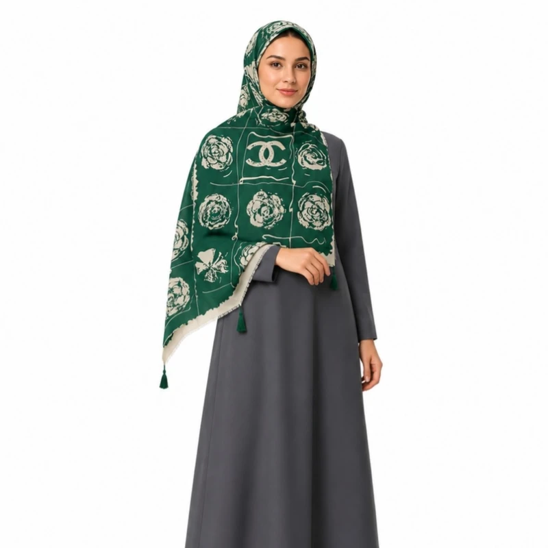 شال زنانه مدل گلدار 590