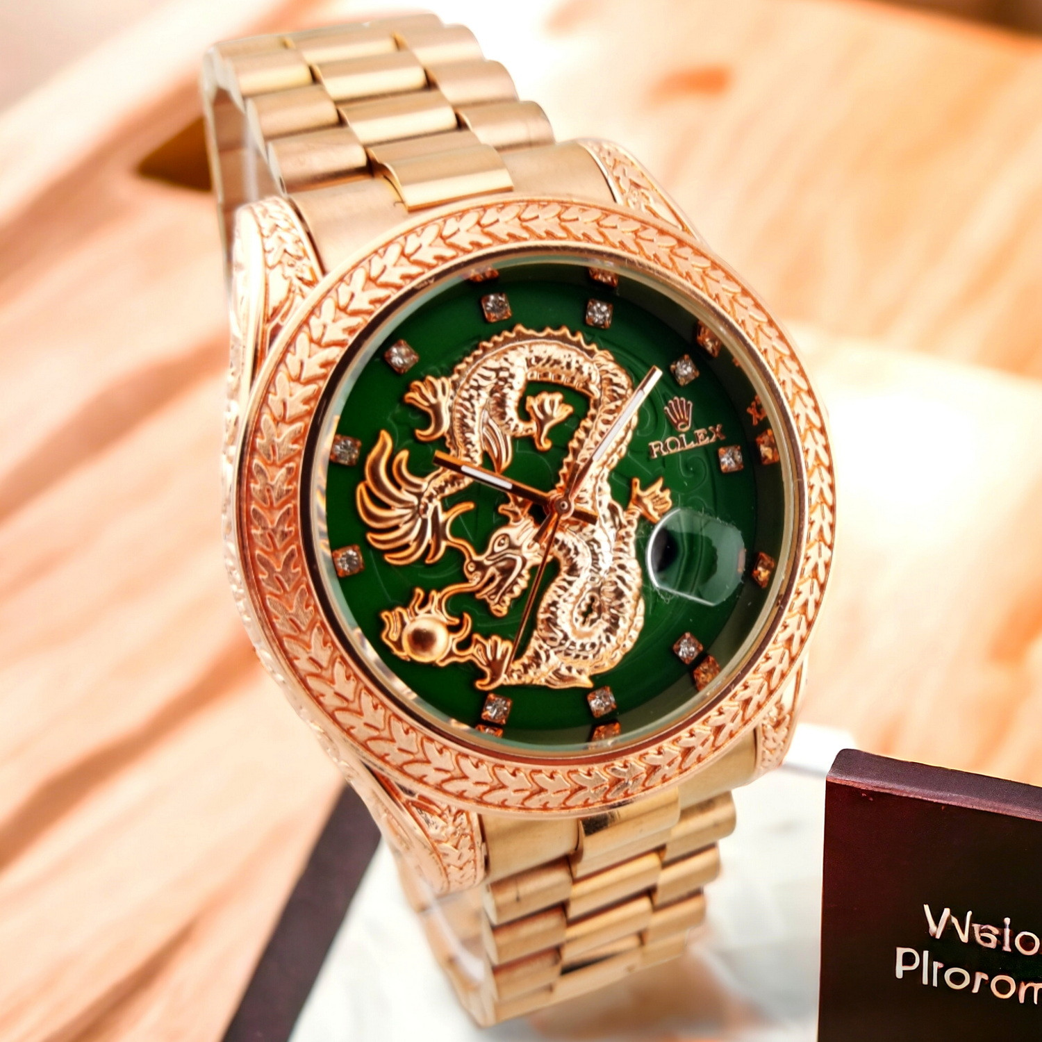 ساعت مچی عقربه‌ای مردانه مدل دراگون تقویمدار کد Rlx-172