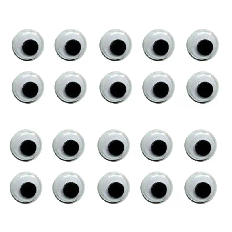 چشم عروسک ملورین هنر طرح گرد مدل متحرک کد 18 بسته  20 عددی