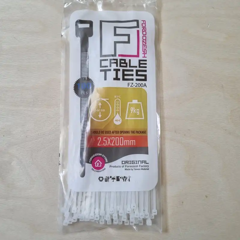 بست کمربندی فروزش مدل F20A بسته 200 عددی