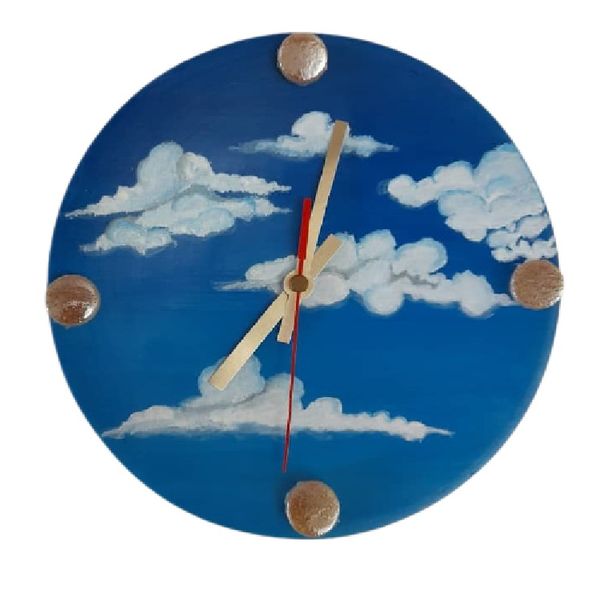 ساعت دیواری مدل آسمان ابری کد 005