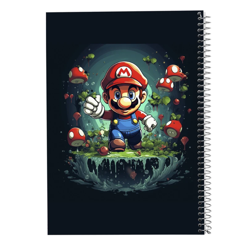 دفتر مشق 50 برگ مدوپد مدل سوپرماریو super mario کد DF2893