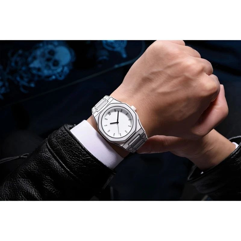 ساعت مچی عقربه‌ای مردانه کوارتز مدل سه بعدی کد 01