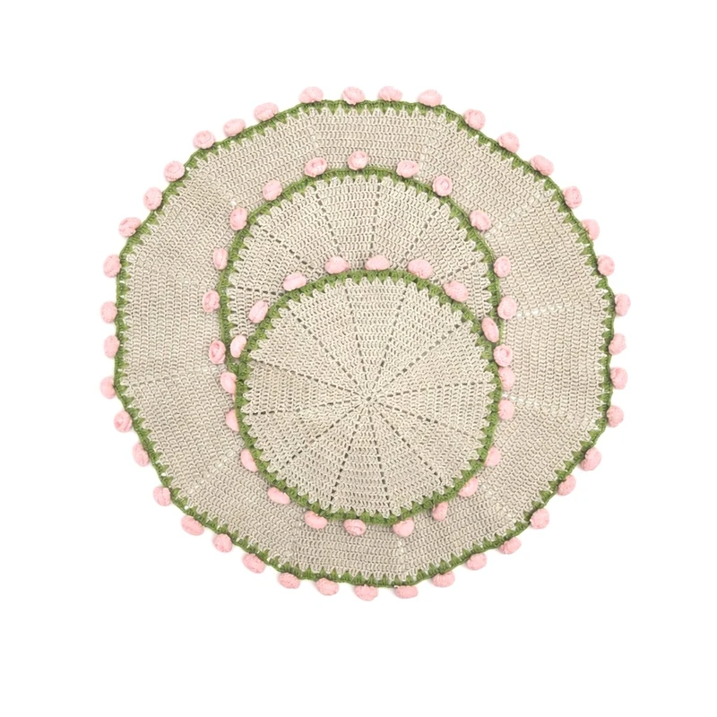 رومیزی مدل 008 سایز 56x30 سانتی‌متر  مجموعه سه عددی