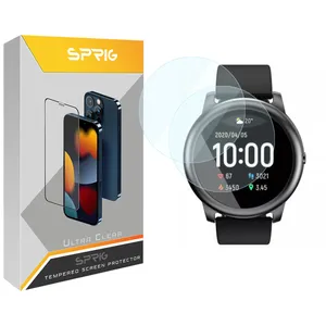 محافظ صفحه نمایش شیشه ای اسپریگ مدل SPG مناسب برای ساعت هوشمند شیائومی Haylou LS05 بسته دو عددی