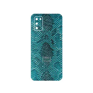 MAHOOT Blue Snake Skin Cover Sticker for Samsung Galaxy A03S