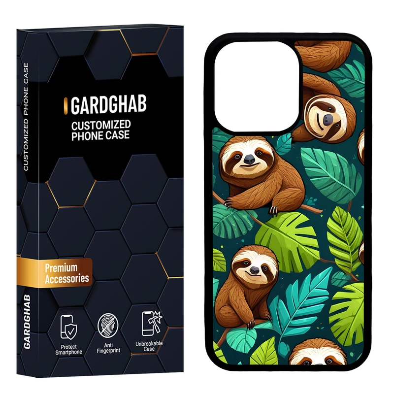 کاور گارد قاب مدل پشت گلس هنری مناسب برای گوشی موبایل اپل iPhone 13 Pro