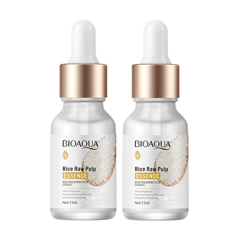 سرم پوست بایو آکوا مدل برنج حجم 15 میلی لیتر مجموعه 2 عددی