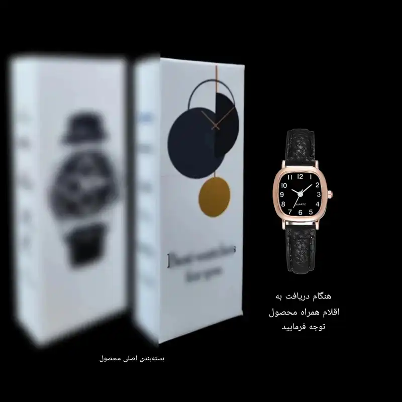 ساعت مچی عقربه ای زنانه مدل کلاسیک بند چرم کد 3