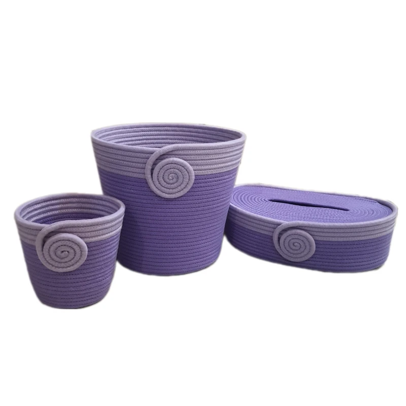 ست سطل و جای دستمال  مدل 2C مجموعه 3 عددی