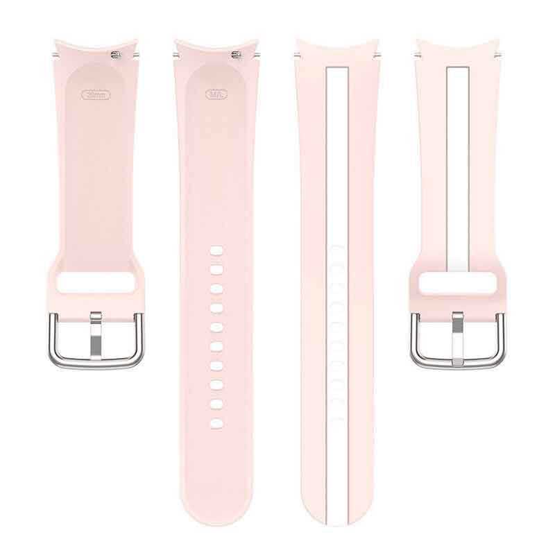 بند مسیر مدل Silic Dual Color مناسب برای ساعت هوشمند سامسونگ Galaxy Watch 4 Classic 46 mm -  - 14