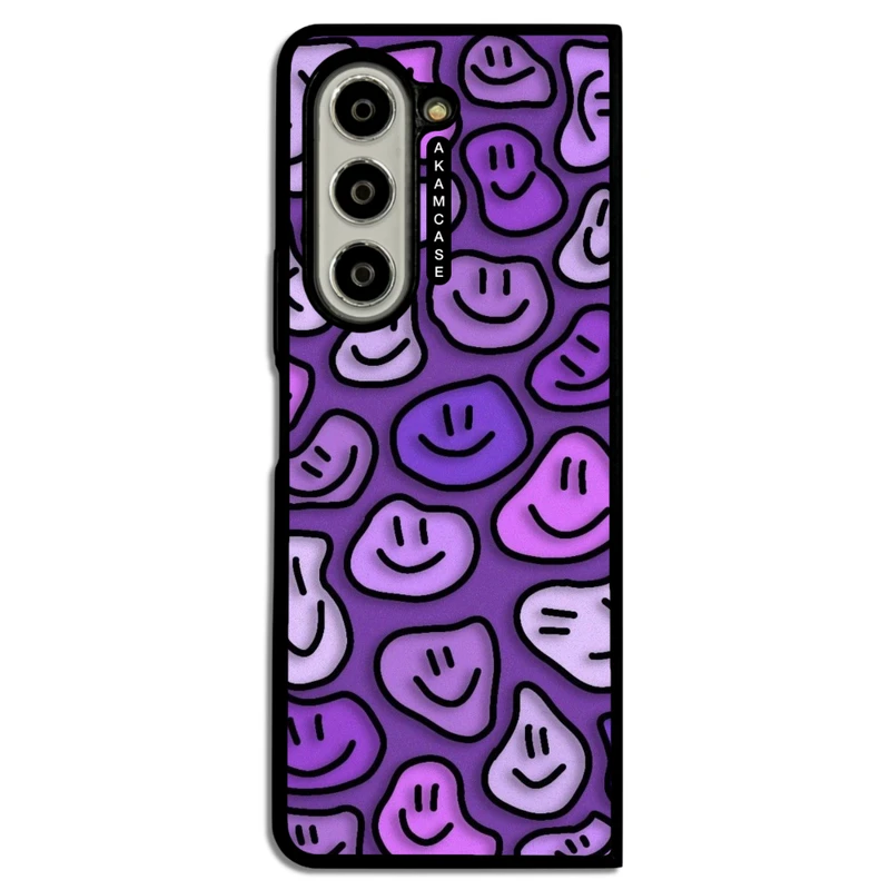 کاور آکام مدل AMCWSGZFOLD5-HAPPY FACE12 مناسب برای گوشی موبایل سامسونگ Galaxy Z Fold 5
