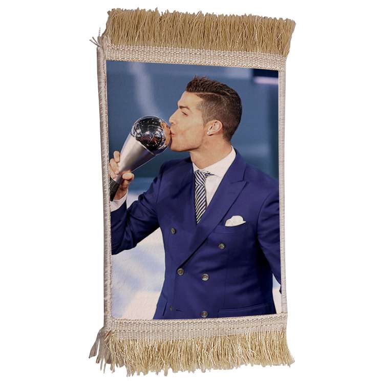 فرش ماشینی دیوارکوب مدل رونالدو کد 374