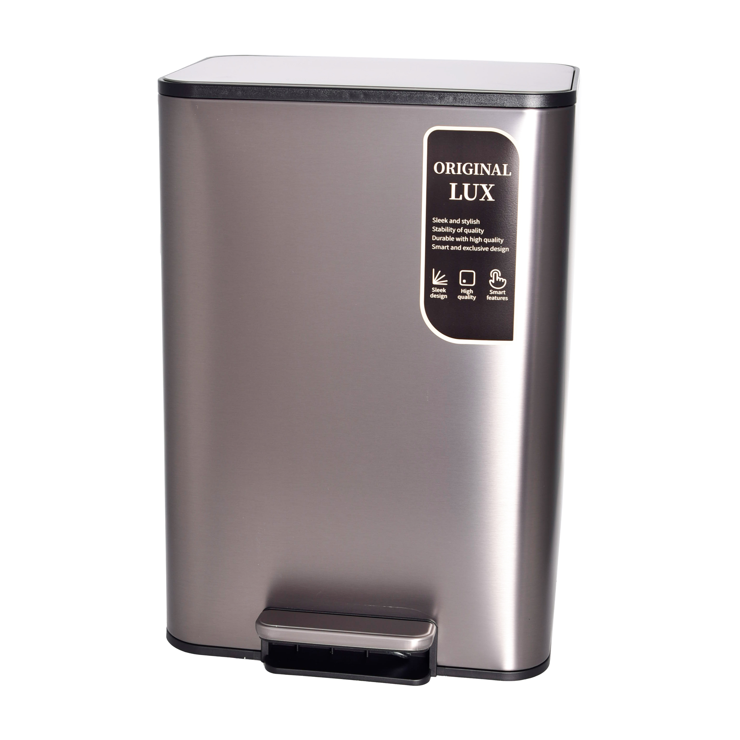 سطل زباله پدالی اورجینال مدل NM کد 5015 گنجایش 15 لیتر