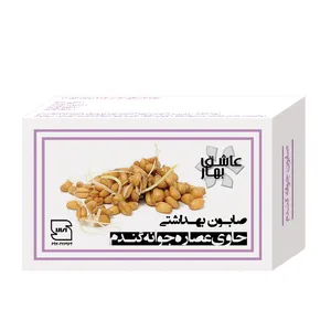 صابون شستشو عاشق بهار مدل جوانه گندم وزن 90 گرم
