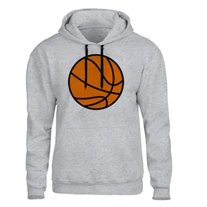 هودی مردانه مدل بسکتبال کد B505 رنگ طوسی