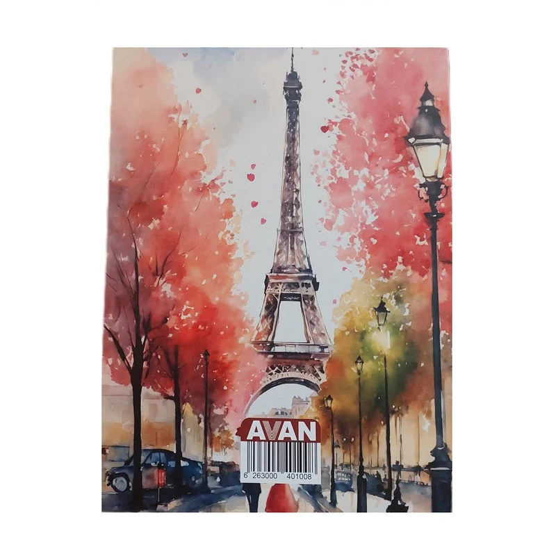 دفتر کلاسوری 100 برگ آوان مدل ایفل 