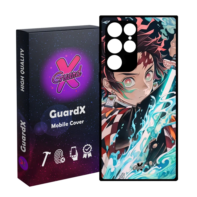 کاور گارد ایکس طرح Demon Slayer Anime مدل Glass10589 مناسب برای گوشی موبایل سامسونگ Galaxy S22 Ultra