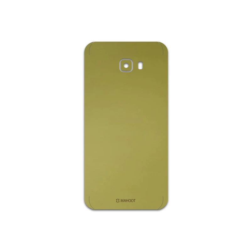 برچسب پوششی ماهوت مدل Matte-Gold مناسب برای گوشی موبایل سامسونگ Galaxy C7 Pro