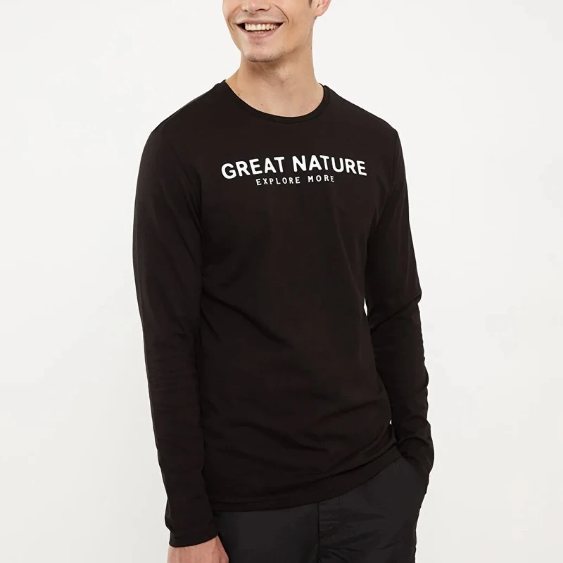 تی شرت آستین بلند مردانه ال سی وایکیکی مدل آنتی باکتریال کد Outdoor