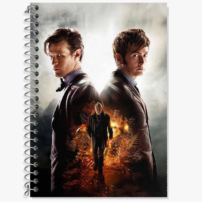 دفتر زبان 50 برگ خندالو مدل سه خط طرح سریال داکتر هو Doctor Who کد 29753