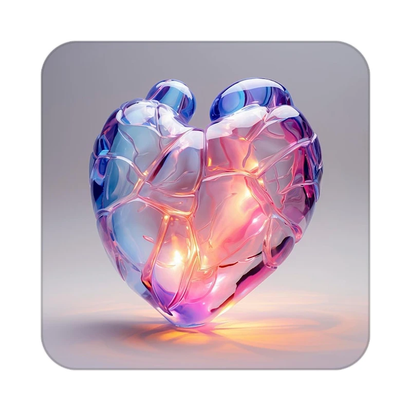 زیر لیوانی کاکتی مدل عاشقانه کد mp11176