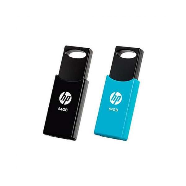 فلش مموری اچ پی مدل V212 TWI N USB 2.0 ظرفیت 64 گیگابایت بسته 2 عددی