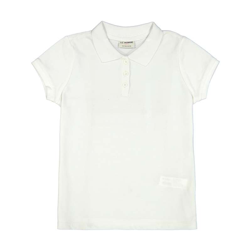 پولوشرت دخترانه ال سی وایکیکی مدل 8S0089Z4-E5X-OPTICWHITE