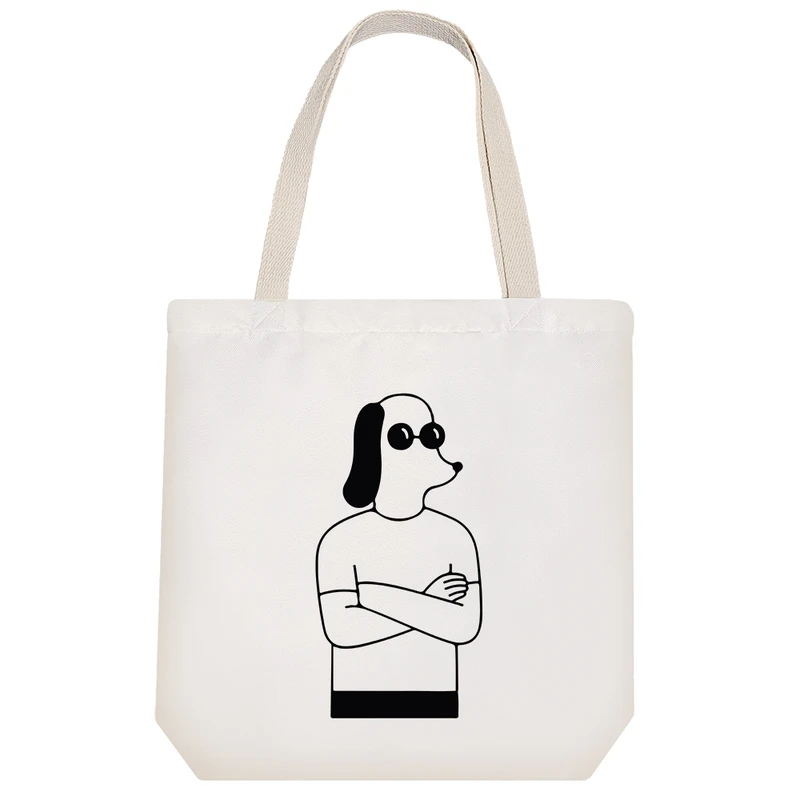 ساک خرید پارچه ای خندالو طرح ماسک سگ مدل توت بگ کد 7028