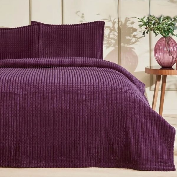 پتو ازدیلک مدل Piramit Mordum سایز 220×220 سانتی متر