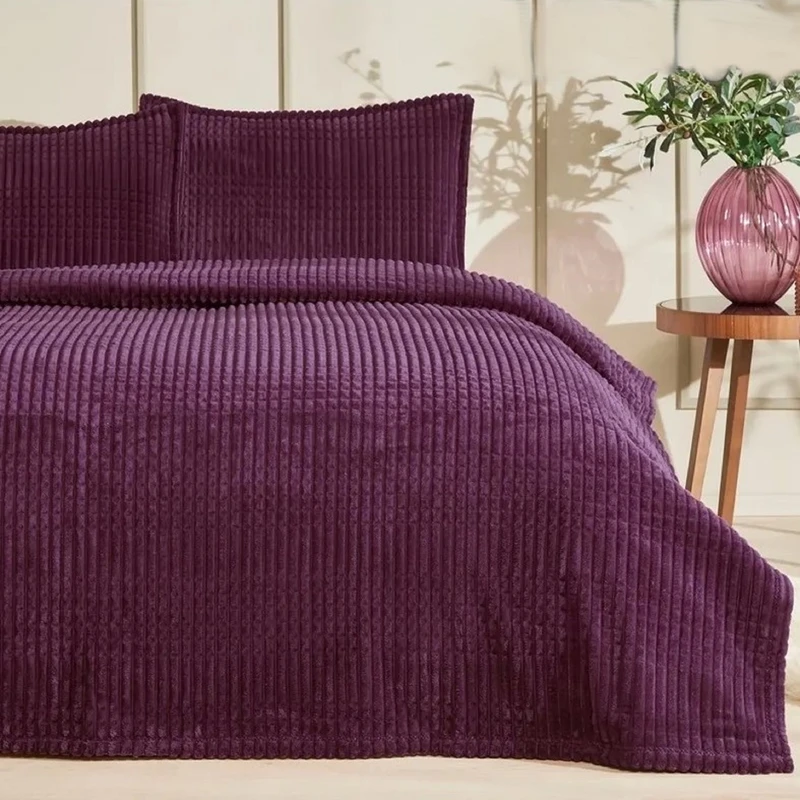 پتو ازدیلک مدل Piramit Mordum سایز 220×220 سانتی متر