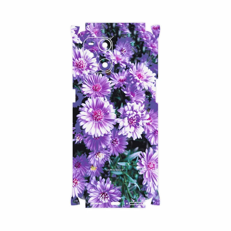 برچسب پوششی ماهوت مدل Purple-Flower-FullSkin مناسب برای گوشی موبایل اپو Find X3 Pro