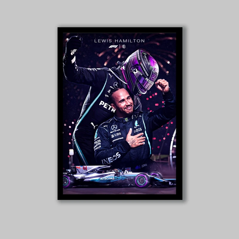 تابلو مدل فرمول یک لوئیس همیلتون کد LA-G10290-2