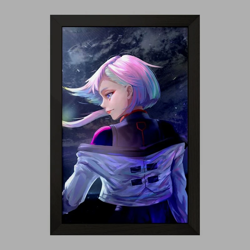 تابلو خندالو مدل لوسی انیمه سایبر پانک Cyberpunk  کد 22452