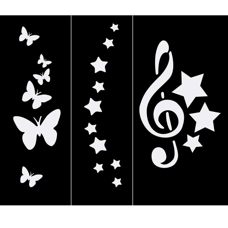 شابلون طراحی تتو موقت با حنا مدل NA068