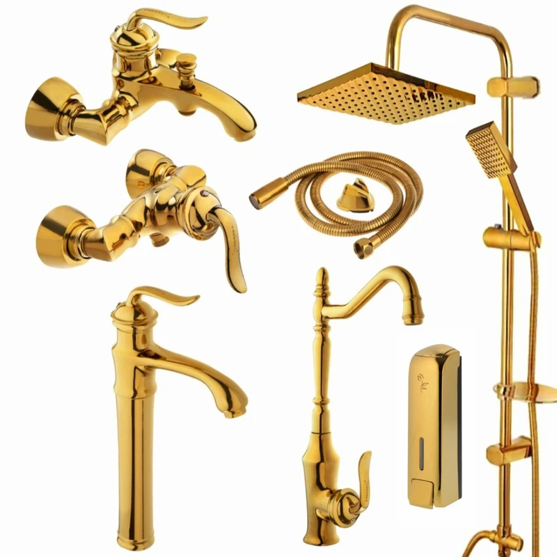 ست شیرآلات ادرینا مدل جاسپر نایس مجموعه 7 عددی