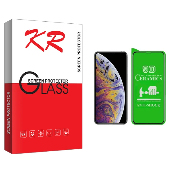 محافظ صفحه نمایش سرامیکی کی آر مدل +HD مناسب برای گوشی موبایل اپل IPHONE XS MAX/11PRO MAX