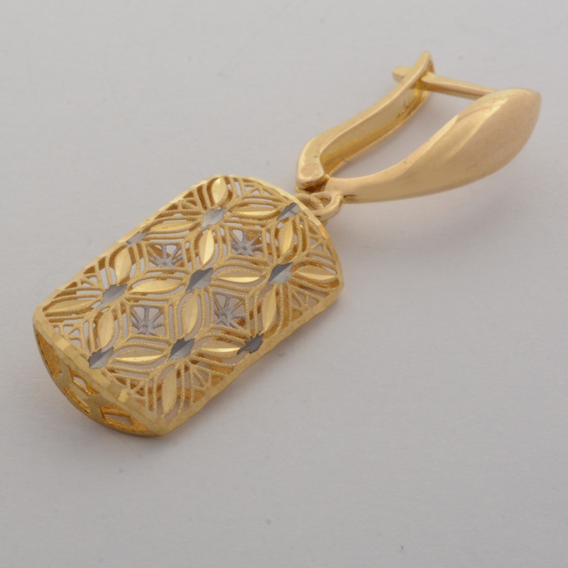 گوشواره کلیپسی طلا 18 عیار زنانه طلای مستجابی مدل آوا کد 3686