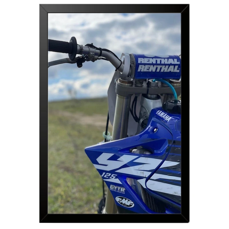 تابلو بکلیت طرح موتور یاماها YAMAHA YZ125 مدل B-po1914 فریم مشکی