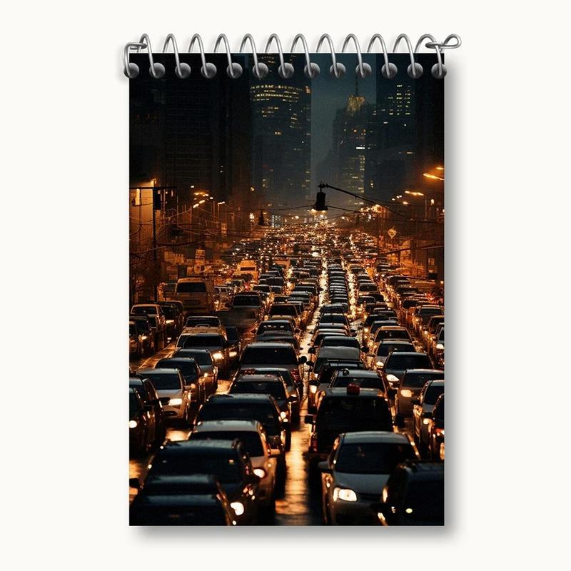 دفتر یادداشت 50 برگ خندالو مدل ترافیک کد F428