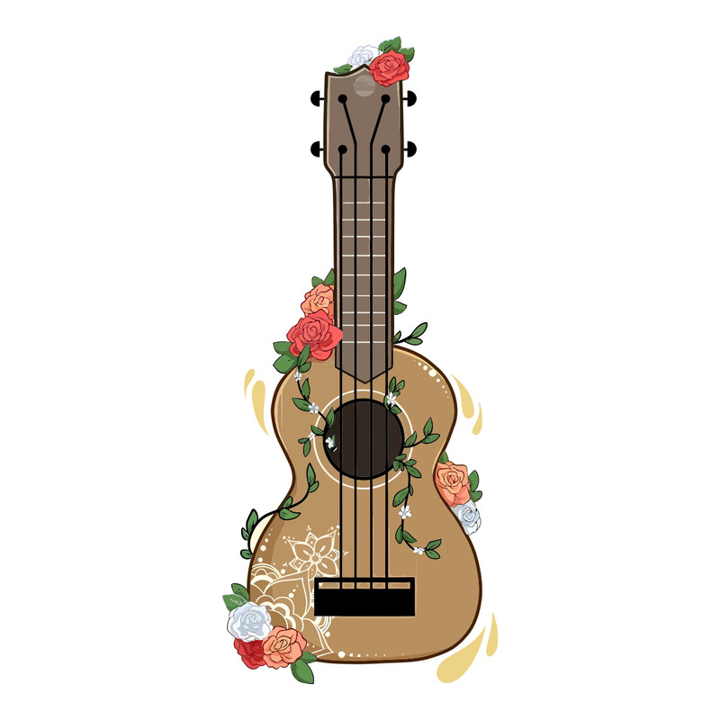 برچسب لپ تاپ پویا مارکت طرح گیتار کد 486