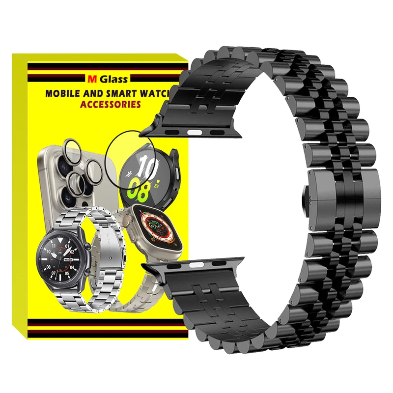 بند ام‌گلس مدل 5Bead MG مناسب برای اپل واچ 42/44/45/49 میلی متری