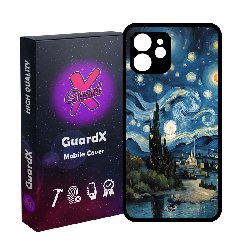 کاور گارد ایکس طرح ونگوگ مدل Glass10702 مناسب برای گوشی موبایل اپل iPhone 12