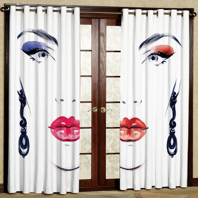   پرده مدل دختر مخمل پانچی کد 612 سایز 140x280 سانتی متر