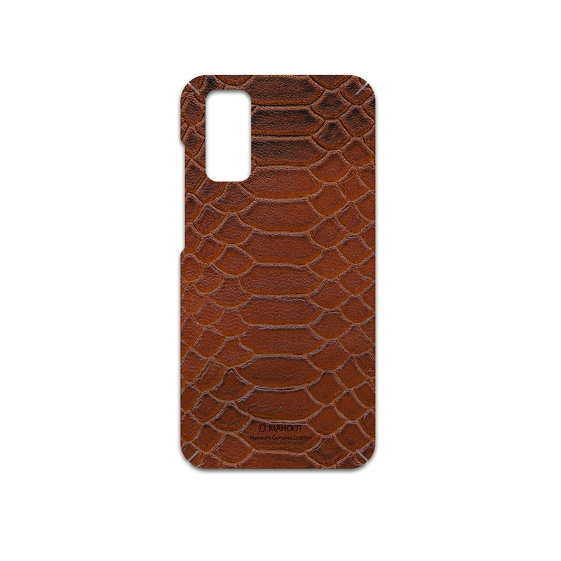برچسب پوششی ماهوت مدل Brown-Snake-Leather مناسب برای گوشی موبایل سامسونگ Galaxy S20