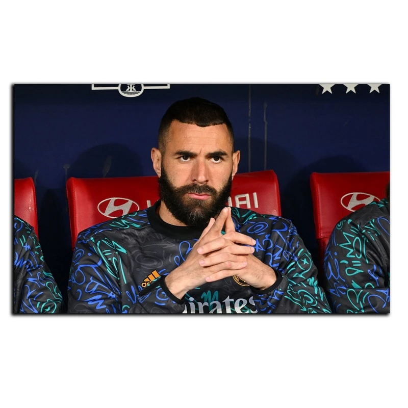 تابلو شاسی بکلیت طرح فوتبال کریم بنزما تیم رئال مادرید مدل SH-S6476