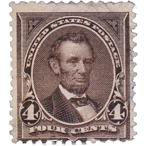 تمبر مدل 124 ساله عتیقه آمریکا 1895 کد 124